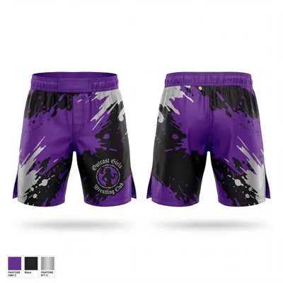 Outcast Girls Wrestling Club 51675554 Fight Shorts - 1
