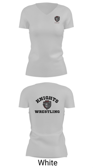 Womens Short Sleeve Vneck Shirt, Lansingburgh Knights, Wrestling, Teamtime, Team time, sublimation, custom sports apparel, team uniforms, spirit wear, spiritwear, sports uniforms, custom shirts, team store, custom team store, fundraiser sports, apparel fundraiser