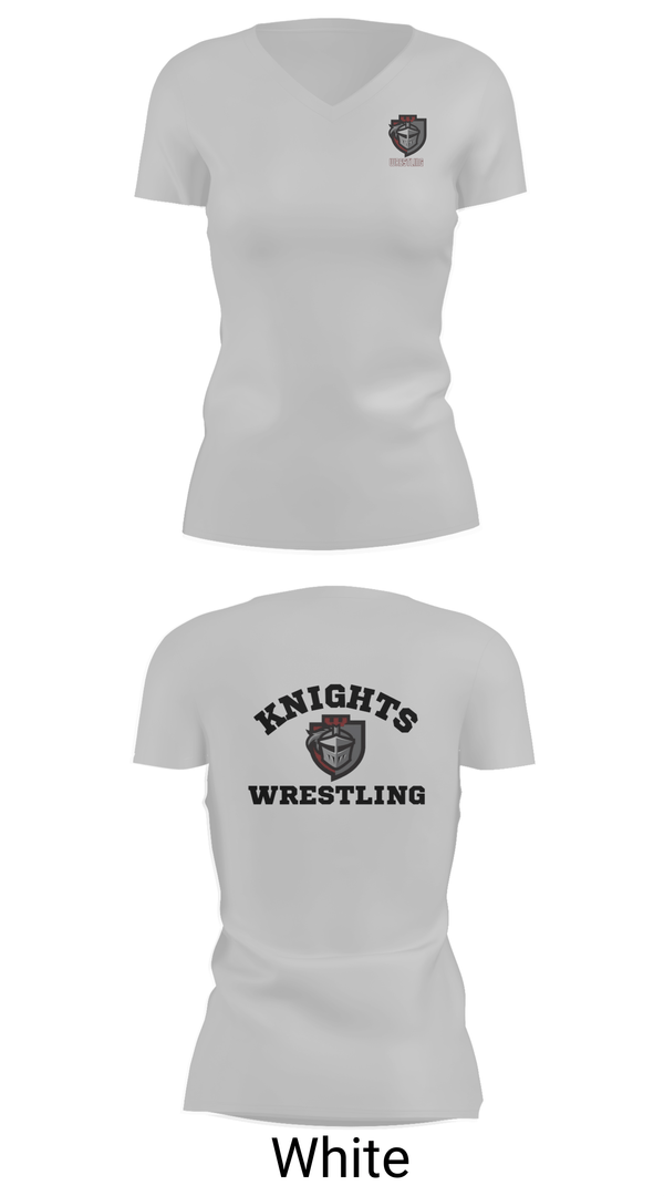 Womens Short Sleeve Vneck Shirt, Lansingburgh Knights, Wrestling, Teamtime, Team time, sublimation, custom sports apparel, team uniforms, spirit wear, spiritwear, sports uniforms, custom shirts, team store, custom team store, fundraiser sports, apparel fundraiser