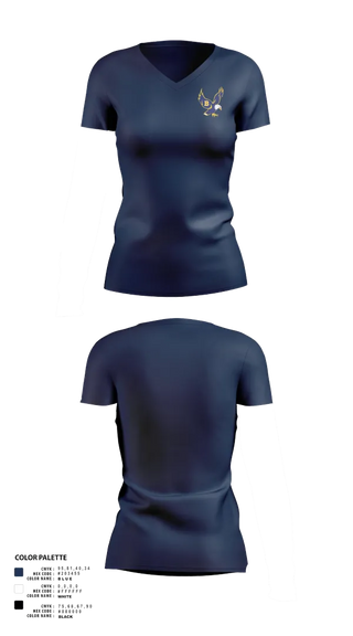 Womens Short Sleeve Vneck Shirt, Barrington High School Gymnastics, Spirit Store, Teamtime, Team time, sublimation, custom sports apparel, team uniforms, spirit wear, spiritwear, sports uniforms, custom shirts, team store, custom team store, fundraiser sports, apparel fundraiser