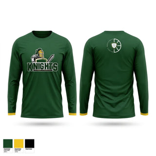 Long Sleeve Performance Shirt, Knights, Men's Basketball, Teamtime, Team time, sublimation, custom sports apparel, team uniforms, spirit wear, spiritwear, sports uniforms, custom shirts, team store, custom team store, fundraiser sports, apparel fundraiser