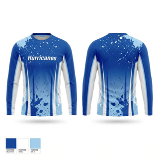 Long Sleeve Performance Shirt, Hurricanes, Baseball, Teamtime, Team time, sublimation, custom sports apparel, team uniforms, spirit wear, spiritwear, sports uniforms, custom shirts, team store, custom team store, fundraiser sports, apparel fundraiser
