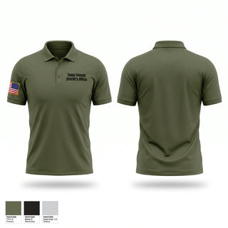 Short Sleeve Performance Polo, Tama County Sheriff’s Office, Police, Teamtime, Team time, sublimation, custom sports apparel, team uniforms, spirit wear, spiritwear, sports uniforms, custom shirts, team store, custom team store, fundraiser sports, apparel fundraiser