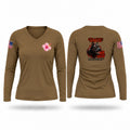 1B5W Winchester recruiting station Women's Long Sleeve V-neck Shirt - 1