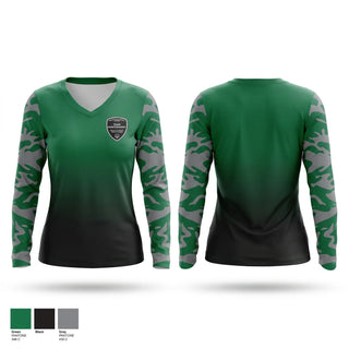 Womens Long Sleeve Vneck Shirt, Montgomery Knights, Men's Soccer, Teamtime, Team time, sublimation, custom sports apparel, team uniforms, spirit wear, spiritwear, sports uniforms, custom shirts, team store, custom team store, fundraiser sports, apparel fundraiser
