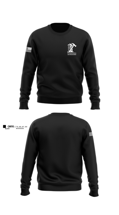 JD Construction and Associates 93502182 Crew Neck Sweatshirt - 1