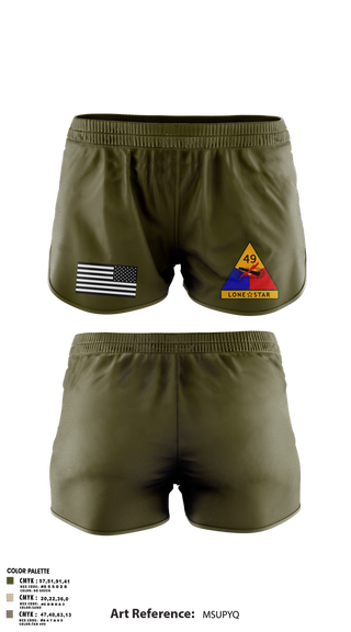 Ranger Panties, 49th Armored, , Teamtime, Team time, sublimation, custom sports apparel, team uniforms, spirit wear, spiritwear, sports uniforms, custom shirts, team store, custom team store, fundraiser sports, apparel fundraiser