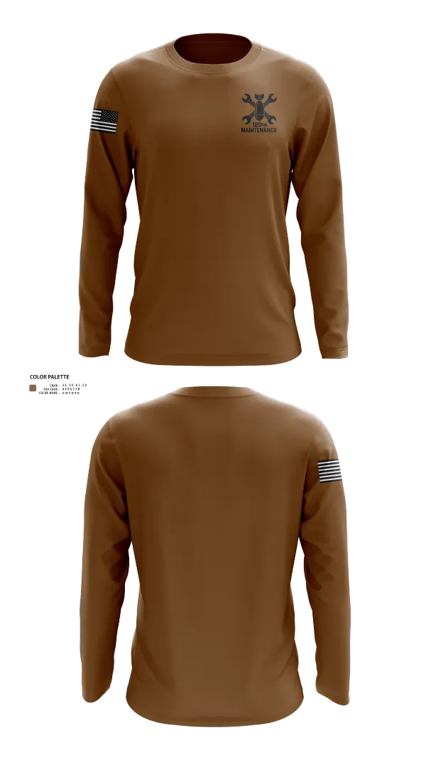 Long Sleeve Performance Shirt, 180th ESC, , Teamtime, Team time, sublimation, custom sports apparel, team uniforms, spirit wear, spiritwear, sports uniforms, custom shirts, team store, custom team store, fundraiser sports, apparel fundraiser