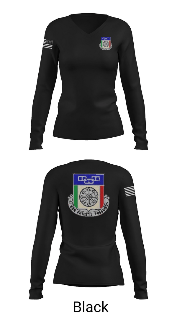 Womens Long Sleeve Vneck Shirt, 244th QUARTERMASTER BATTALION, Army, Teamtime, Team time, sublimation, custom sports apparel, team uniforms, spirit wear, spiritwear, sports uniforms, custom shirts, team store, custom team store, fundraiser sports, apparel fundraiser
