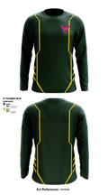 New Milford Bulls Football And Cheerleading 19489077 Long Sleeve Performance Shirt - 3