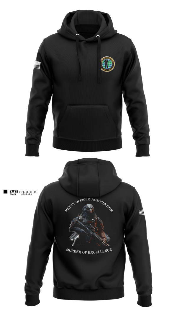 Hoodie, Center for Security Forces Detachment Chesapeake, Navy, Teamtime, Team time, sublimation, custom sports apparel, team uniforms, spirit wear, spiritwear, sports uniforms, custom shirts, team store, custom team store, fundraiser sports, apparel fundraiser