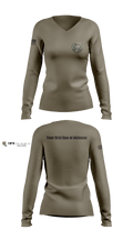 Roger Up 21909412 Women's Long Sleeve V-neck Shirt - 2