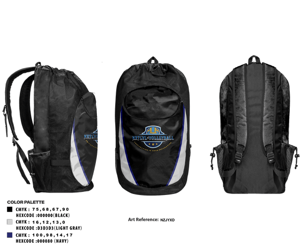 Gear Bag, NXTLVLVOLLEYBALL, Men's Volleyball, Teamtime, Team time, sublimation, custom sports apparel, team uniforms, spirit wear, spiritwear, sports uniforms, custom shirts, team store, custom team store, fundraiser sports, apparel fundraiser