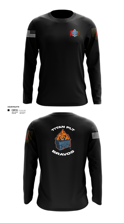 3rd plt kingsmen 25253599 Long Sleeve Performance Shirt - 3