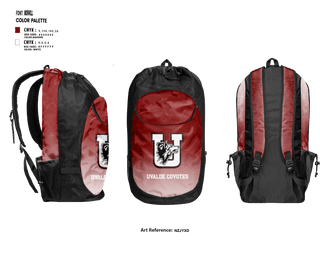 Gear Bag, Uvalde Coyotes, Wrestling, Teamtime, Team time, sublimation, custom sports apparel, team uniforms, spirit wear, spiritwear, sports uniforms, custom shirts, team store, custom team store, fundraiser sports, apparel fundraiser