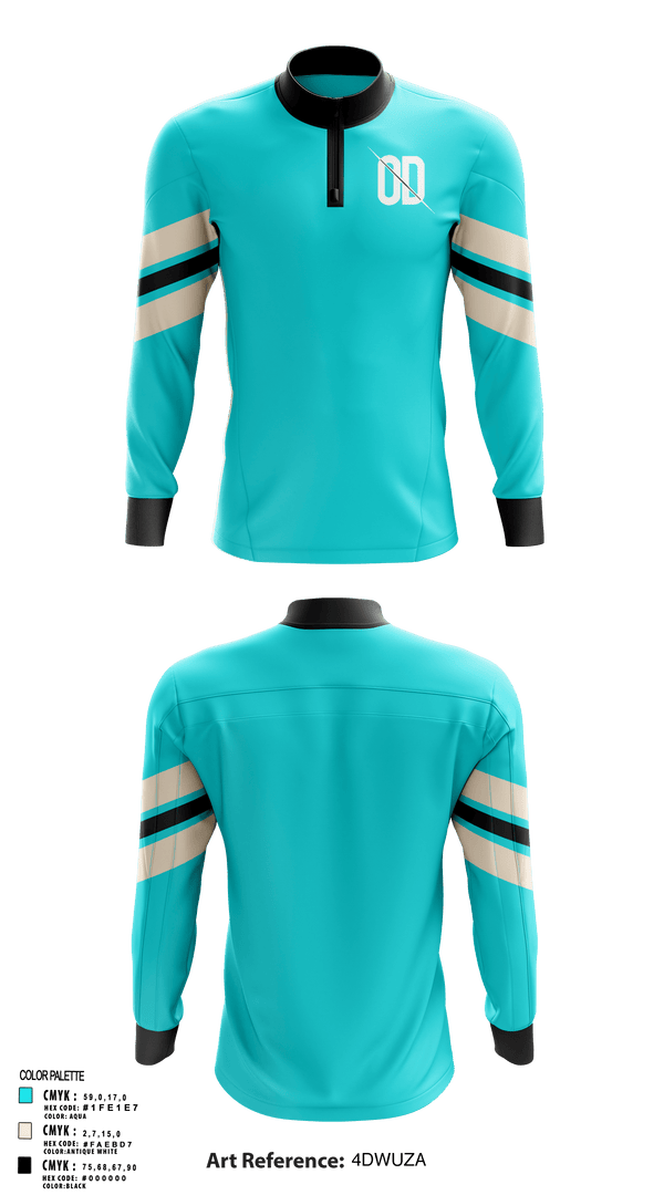 Quarter Zip Jacket, OD, Men's Basketball, Teamtime, Team time, sublimation, custom sports apparel, team uniforms, spirit wear, spiritwear, sports uniforms, custom shirts, team store, custom team store, fundraiser sports, apparel fundraiser