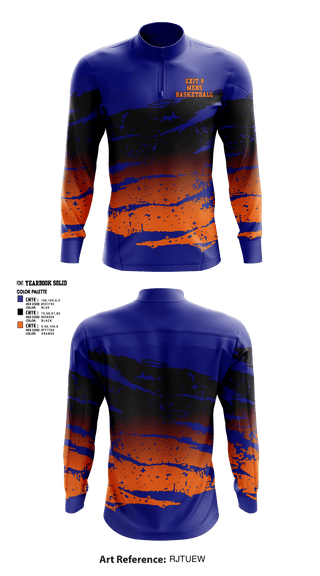 Quarter Zip Jacket, Exit 8, Men's Basketball, Teamtime, Team time, sublimation, custom sports apparel, team uniforms, spirit wear, spiritwear, sports uniforms, custom shirts, team store, custom team store, fundraiser sports, apparel fundraiser