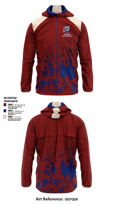 Bulldogs 22176001 Windbreaker - 1