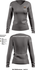 National Guard Marksmanship Training Center 55700676 Women's Long Sleeve V-neck Shirt - 4