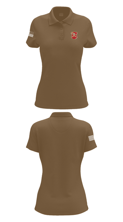 Bravo Battery, 6th Battalion, 10th Field Artillery 85654771 Women's Short Sleeve Performance Polo  - 15