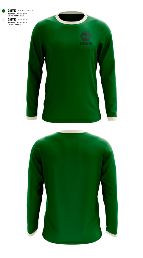 Long Sleeve Shooting Shirt, Green fn, Men's Basketball, Teamtime, Team time, sublimation, custom sports apparel, team uniforms, spirit wear, spiritwear, sports uniforms, custom shirts, team store, custom team store, fundraiser sports, apparel fundraiser