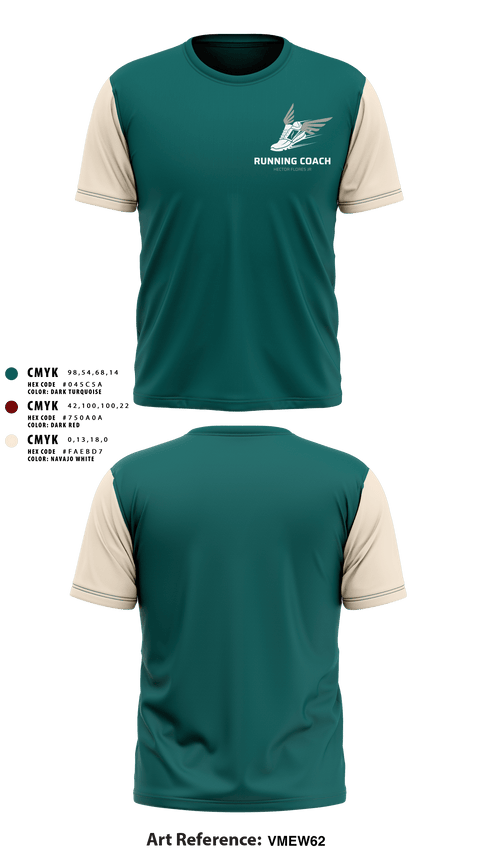 Short Sleeve Performance Shirt, Flores Running Club, Track & Field, Teamtime, Team time, sublimation, custom sports apparel, team uniforms, spirit wear, spiritwear, sports uniforms, custom shirts, team store, custom team store, fundraiser sports, apparel fundraiser