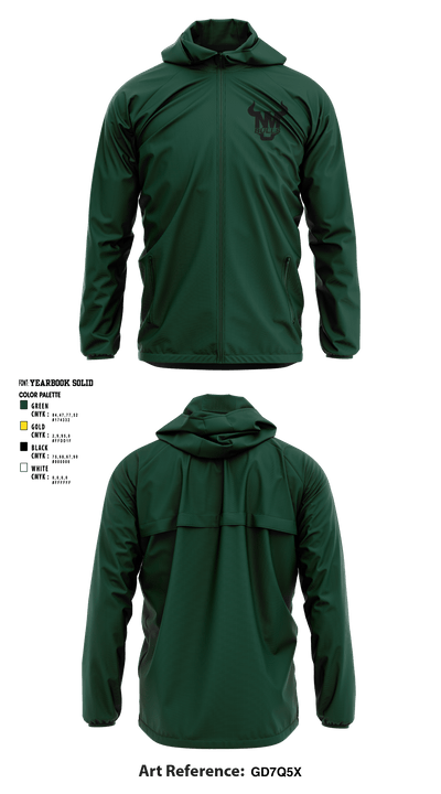 New Milford Bulls Football And Cheerleading 19489077 Windbreaker - 23