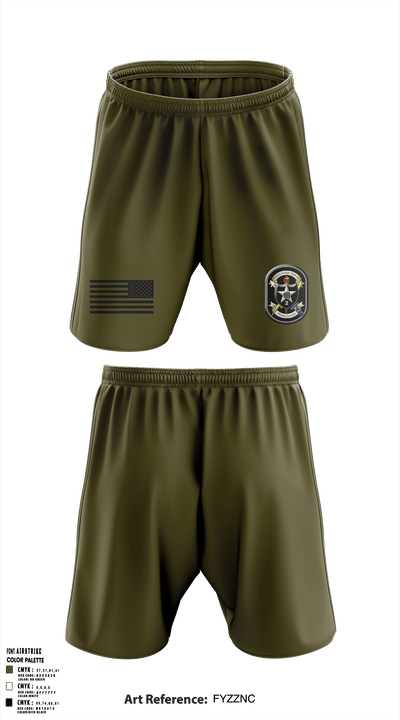 2nd Infantry 2nd Brigade Alpha Company 62897068 Athletic Shorts With Pockets - 1