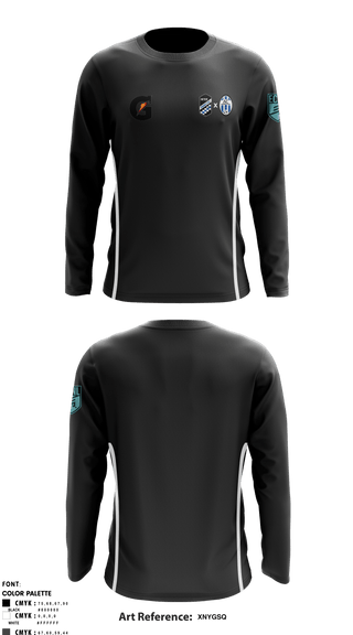 Long Sleeve Performance Shirt, Inter X Ac Connecticut, Men's Soccer, Teamtime, Team time, sublimation, custom sports apparel, team uniforms, spirit wear, spiritwear, sports uniforms, custom shirts, team store, custom team store, fundraiser sports, apparel fundraiser
