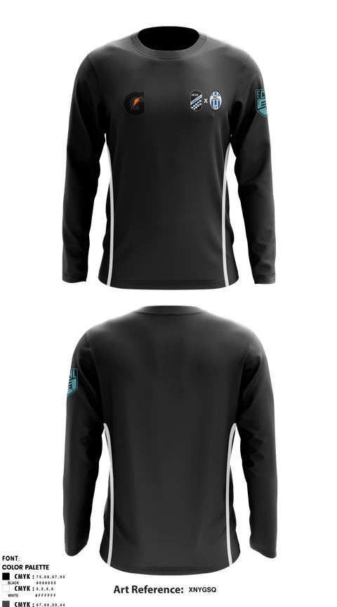 Long Sleeve Performance Shirt, Inter X Ac Connecticut, Men's Soccer, Teamtime, Team time, sublimation, custom sports apparel, team uniforms, spirit wear, spiritwear, sports uniforms, custom shirts, team store, custom team store, fundraiser sports, apparel fundraiser