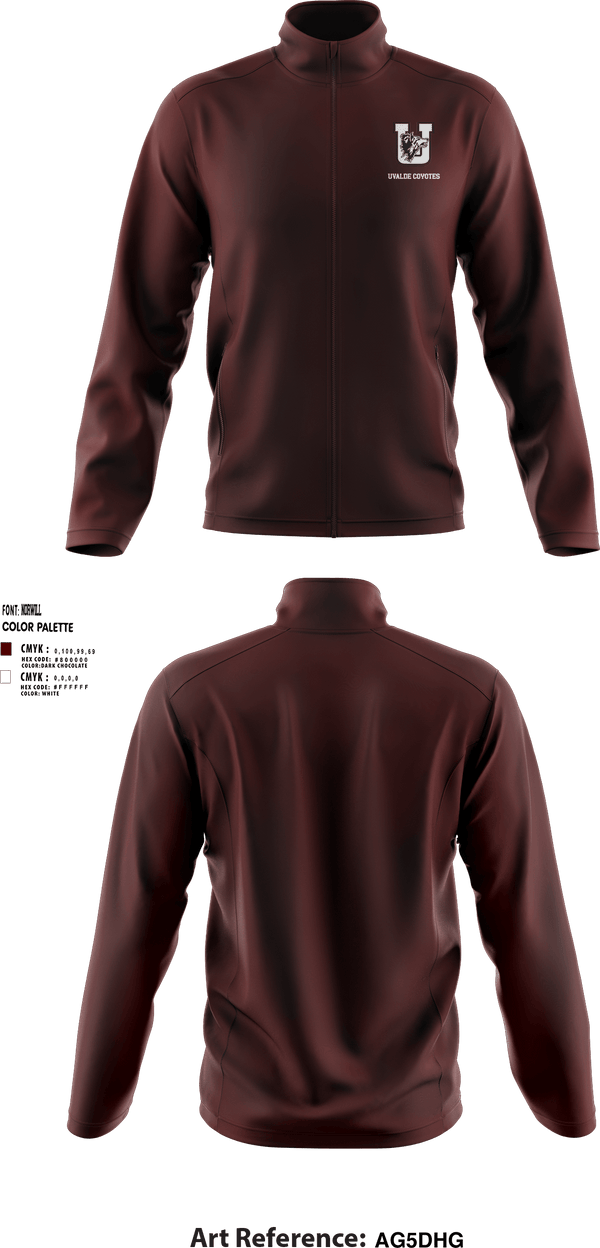 Fleece Jacket, Uvalde Coyotes, Wrestling, Teamtime, Team time, sublimation, custom sports apparel, team uniforms, spirit wear, spiritwear, sports uniforms, custom shirts, team store, custom team store, fundraiser sports, apparel fundraiser