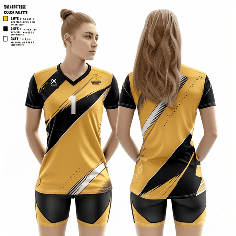 Women's Short Sleeve Vneck Shirt, Fremont-Mills High School Volleyball, Women's Volleyball, Teamtime, Team time, sublimation, custom sports apparel, team uniforms, spirit wear, spiritwear, sports uniforms, custom shirts, team store, custom team store, fundraiser sports, apparel fundraiser