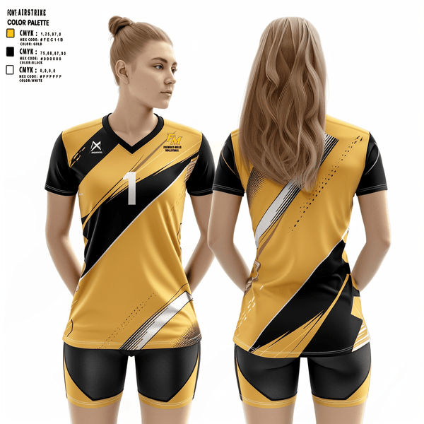 Women's Short Sleeve Vneck Shirt, Fremont-Mills High School Volleyball, Women's Volleyball, Teamtime, Team time, sublimation, custom sports apparel, team uniforms, spirit wear, spiritwear, sports uniforms, custom shirts, team store, custom team store, fundraiser sports, apparel fundraiser
