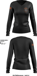 Yougstown Steel hammerz 95507834 Women's Long Sleeve V-neck Shirt - 1