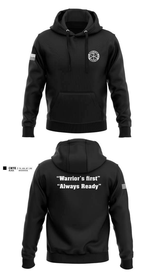 Hoodie, Warrior battalion, Army, Teamtime, Team time, sublimation, custom sports apparel, team uniforms, spirit wear, spiritwear, sports uniforms, custom shirts, team store, custom team store, fundraiser sports, apparel fundraiser