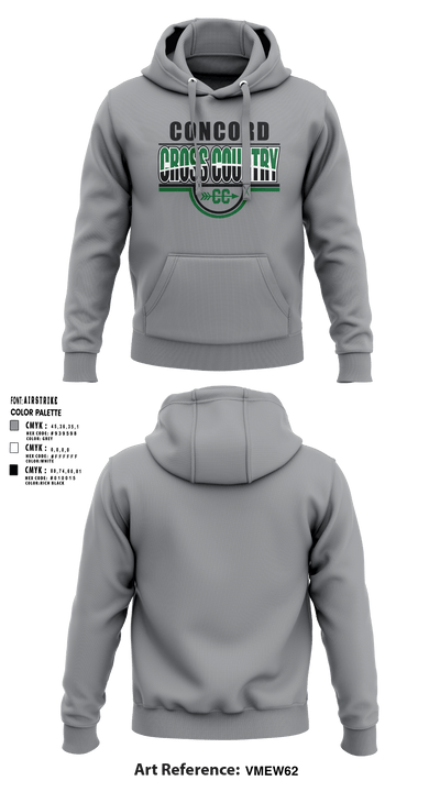 Concord High School Cross Country 53059740 Hoodie - 48