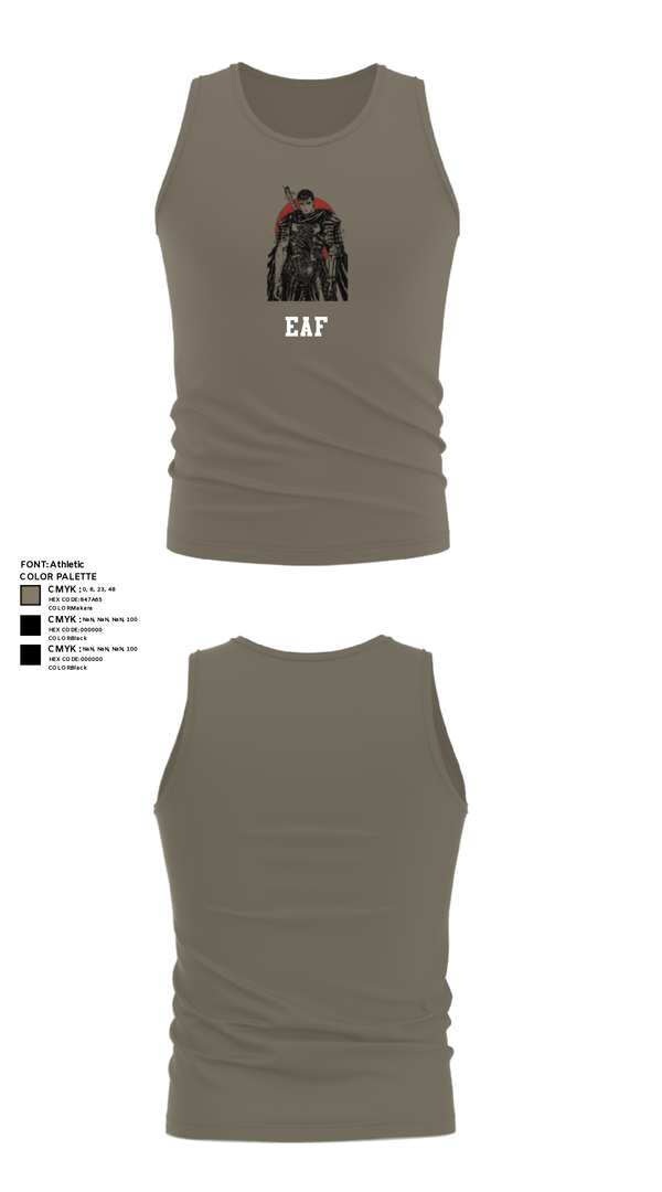 Tank Top, EAF, Marines, Teamtime, Team time, sublimation, custom sports apparel, team uniforms, spirit wear, spiritwear, sports uniforms, custom shirts, team store, custom team store, fundraiser sports, apparel fundraiser