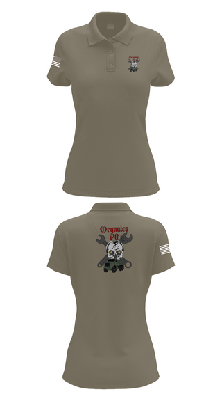 Women's Short Sleeve Performance Polo, Organics plt, Marines, Teamtime, Team time, sublimation, custom sports apparel, team uniforms, spirit wear, spiritwear, sports uniforms, custom shirts, team store, custom team store, fundraiser sports, apparel fundraiser