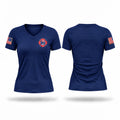 Taos ski valley fire Women's Short Sleeve V-neck Shirt - 1