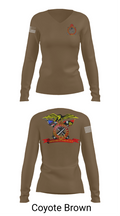 FMS #9 18239341 Women's Long Sleeve V-neck Shirt - 17