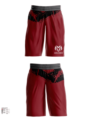 Mens Basketball Shorts, Robert Anderson Rams, Men's Basketball, Teamtime, Team time, sublimation, custom sports apparel, team uniforms, spirit wear, spiritwear, sports uniforms, custom shirts, team store, custom team store, fundraiser sports, apparel fundraiser