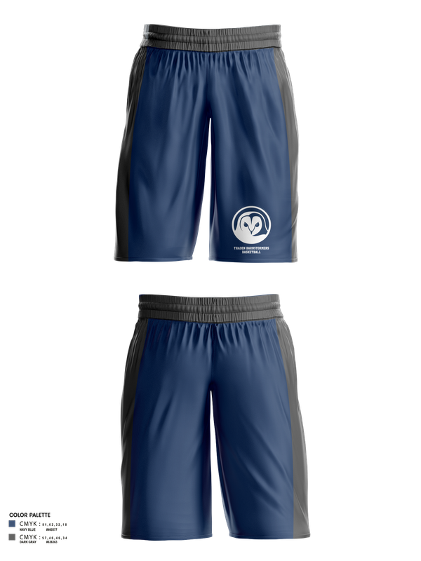 Mens Basketball Shorts, Thaden Barnstormers Basketball, Men's Basketball, Teamtime, Team time, sublimation, custom sports apparel, team uniforms, spirit wear, spiritwear, sports uniforms, custom shirts, team store, custom team store, fundraiser sports, apparel fundraiser