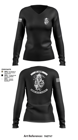 Womens Long Sleeve Vneck Shirt, 1st Recon, Marines, Teamtime, Team time, sublimation, custom sports apparel, team uniforms, spirit wear, spiritwear, sports uniforms, custom shirts, team store, custom team store, fundraiser sports, apparel fundraiser