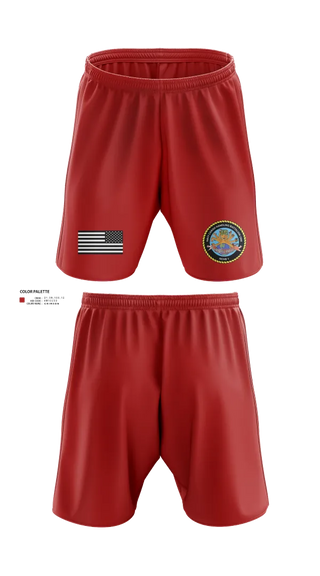 Athletic Shorts With Pockets, Navy Cargo Handling Battalion One, Navy, Teamtime, Team time, sublimation, custom sports apparel, team uniforms, spirit wear, spiritwear, sports uniforms, custom shirts, team store, custom team store, fundraiser sports, apparel fundraiser