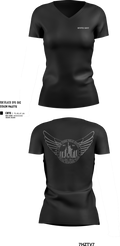 NYFO SRT 11963452 Women's Short Sleeve V-neck Shirt - 300