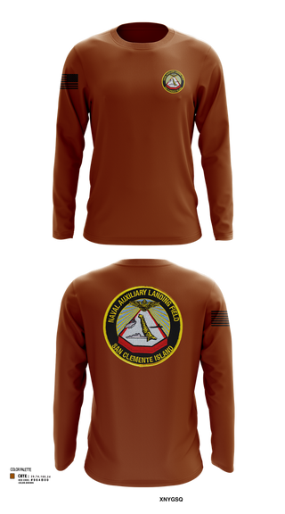 Long Sleeve Performance Shirt, NAVAL AUXILIARY LANDING FIELD SAN CLEMENTE ISLAND, Navy, Teamtime, Team time, sublimation, custom sports apparel, team uniforms, spirit wear, spiritwear, sports uniforms, custom shirts, team store, custom team store, fundraiser sports, apparel fundraiser