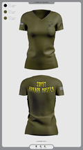 201st HMOD 51359683 Women's Short Sleeve V-neck Shirt - 2