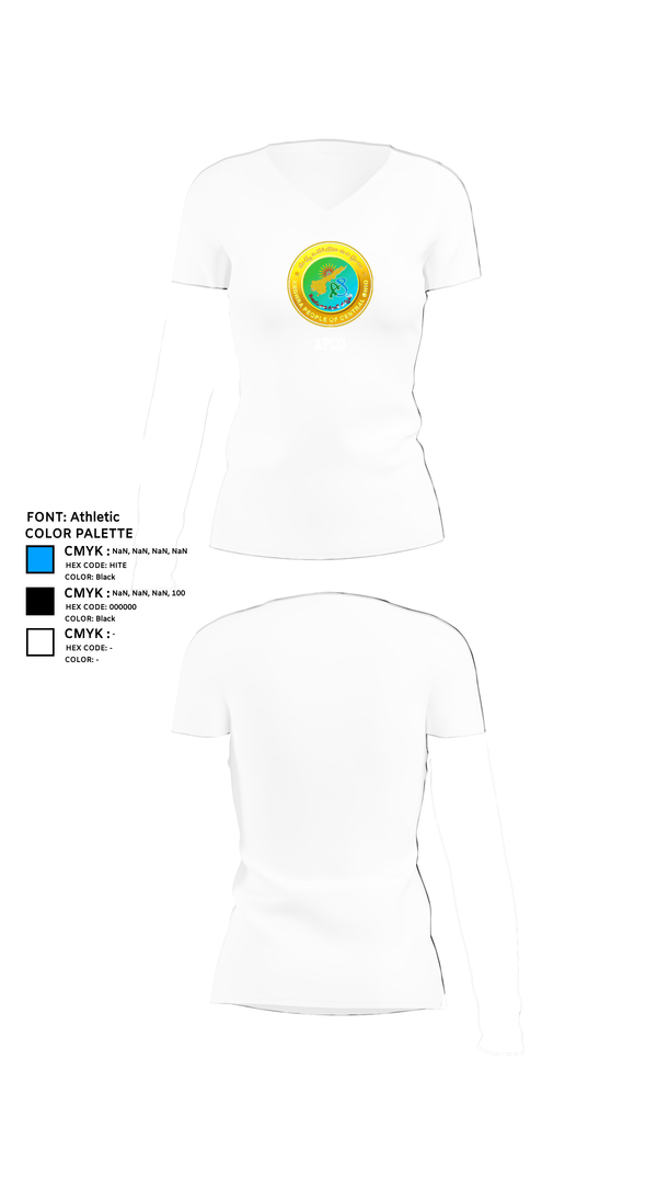 Womens Short Sleeve Vneck Shirt, Apco, , Teamtime, Team time, sublimation, custom sports apparel, team uniforms, spirit wear, spiritwear, sports uniforms, custom shirts, team store, custom team store, fundraiser sports, apparel fundraiser