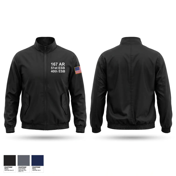 Windbreaker, 1-67 AR, 51st ESB, 40th ESB, Army, Teamtime, Team time, sublimation, custom sports apparel, team uniforms, spirit wear, spiritwear, sports uniforms, custom shirts, team store, custom team store, fundraiser sports, apparel fundraiser