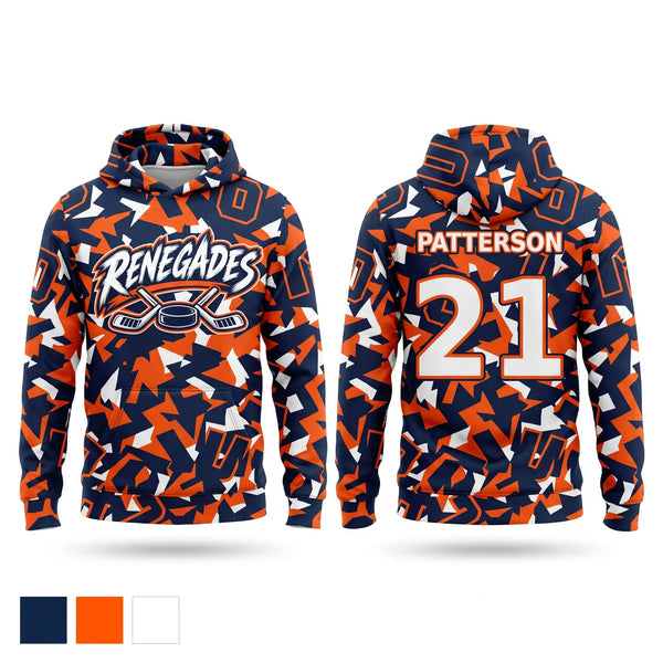 Hoodie, Renegades, Ice Hockey, Teamtime, Team time, sublimation, custom sports apparel, team uniforms, spirit wear, spiritwear, sports uniforms, custom shirts, team store, custom team store, fundraiser sports, apparel fundraiser
